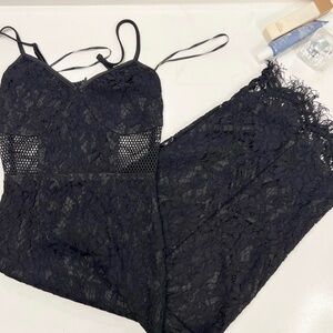 PrettyLittleThing Black Lace Dress